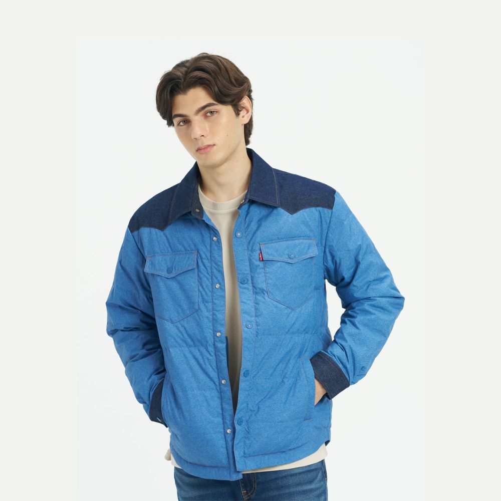 levi's® men's denim tech cotton jacket 004Z50000XS- Blue – Levi's Hong Kong