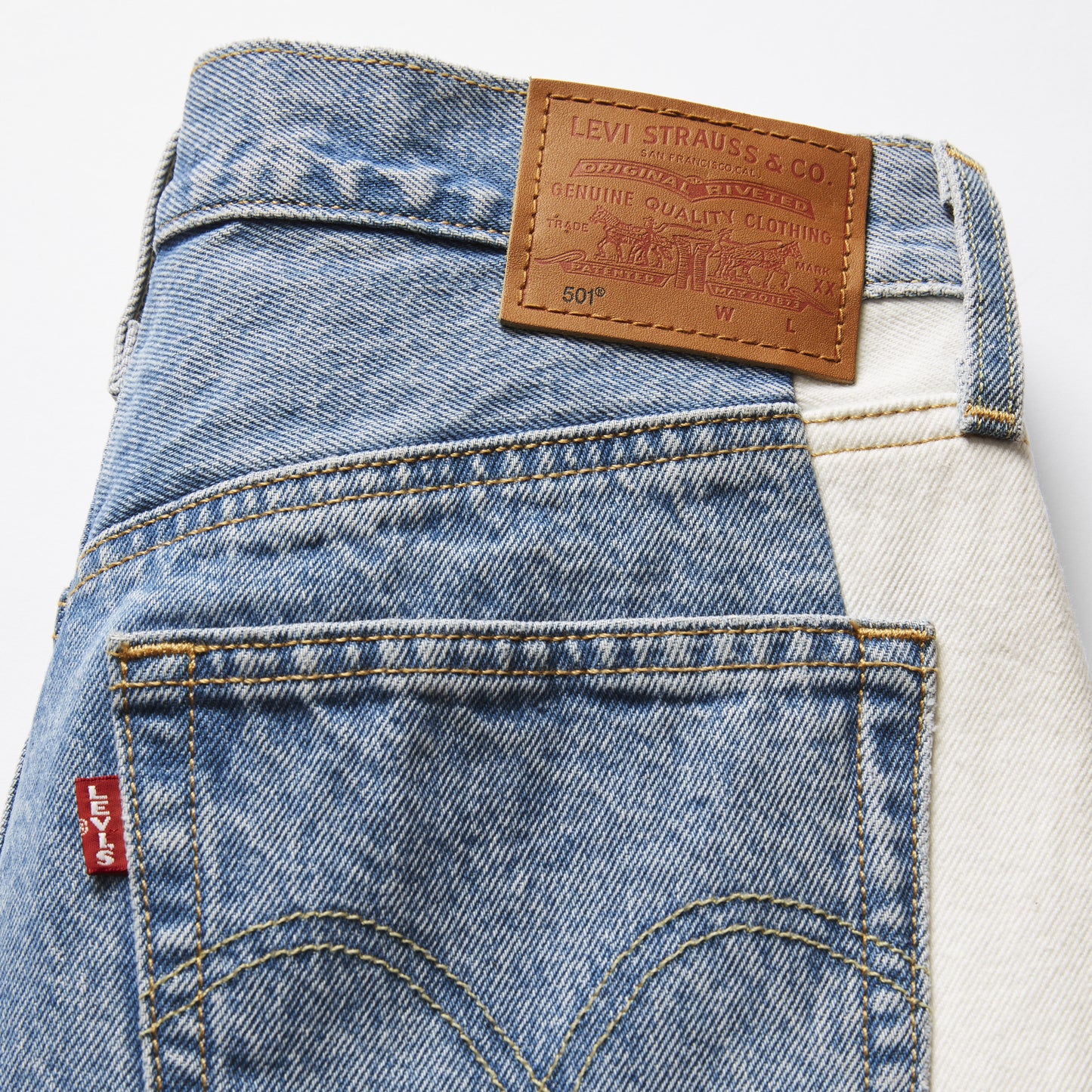 Levi's® For Paris 女士拼色501®經典直腳牛仔褲