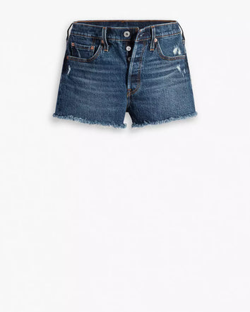 levi's® 501® 原創高腰牛仔短褲 | 女裝 56327031924- Dark Indigo  – Levi's 香港