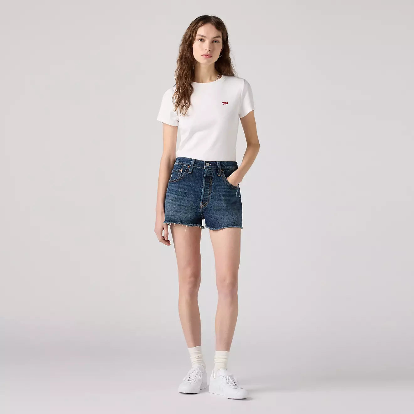 Levi's® 501® 原創高腰牛仔短褲 | 女裝