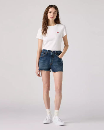 levi's® 501® 原創高腰牛仔短褲 | 女裝 56327031924- Dark Indigo  – Levi's 香港
