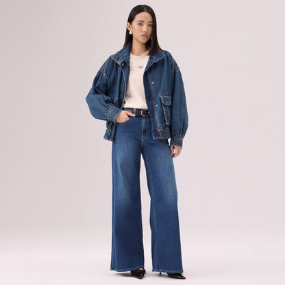  Levi's® 728™ 高腰超寬腿牛仔褲 | 女裝