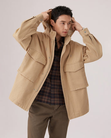  levi's® 連帽工裝外套 | 男裝   006NR0000S- Beige  – Levi's 香港
