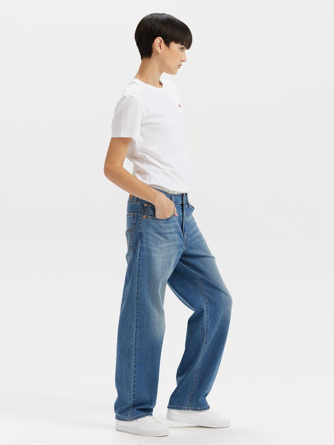 levi’s® women's baggy dad mid-rise straight jeans A349400732330 Indigo  – Levi's Hong Kong