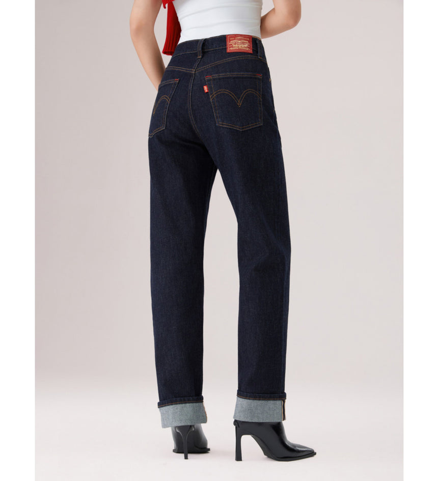levi's® ribcage 高腰直筒牛仔褲 | 女裝 7907800662530 Indigo – Levi's 香港