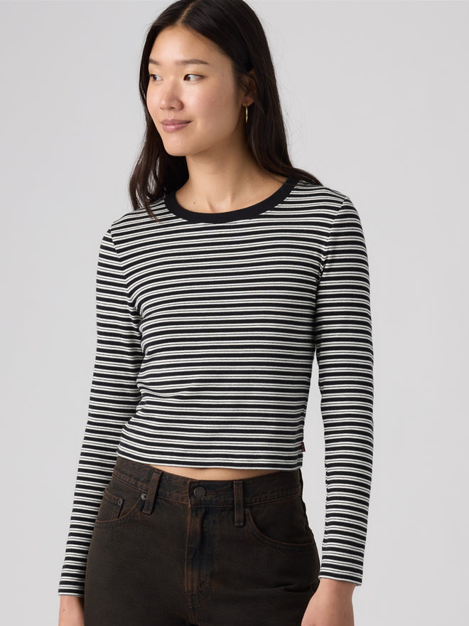 rosé's style levi's® women's essential baby long-sleeve tee 008SS0008XS- Multicolor  – Levi's Hong Kong