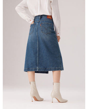 levi's® 鈕扣前開叉牛仔短裙 | 女裝 006JO000125- Indigo  – Levi's 香港