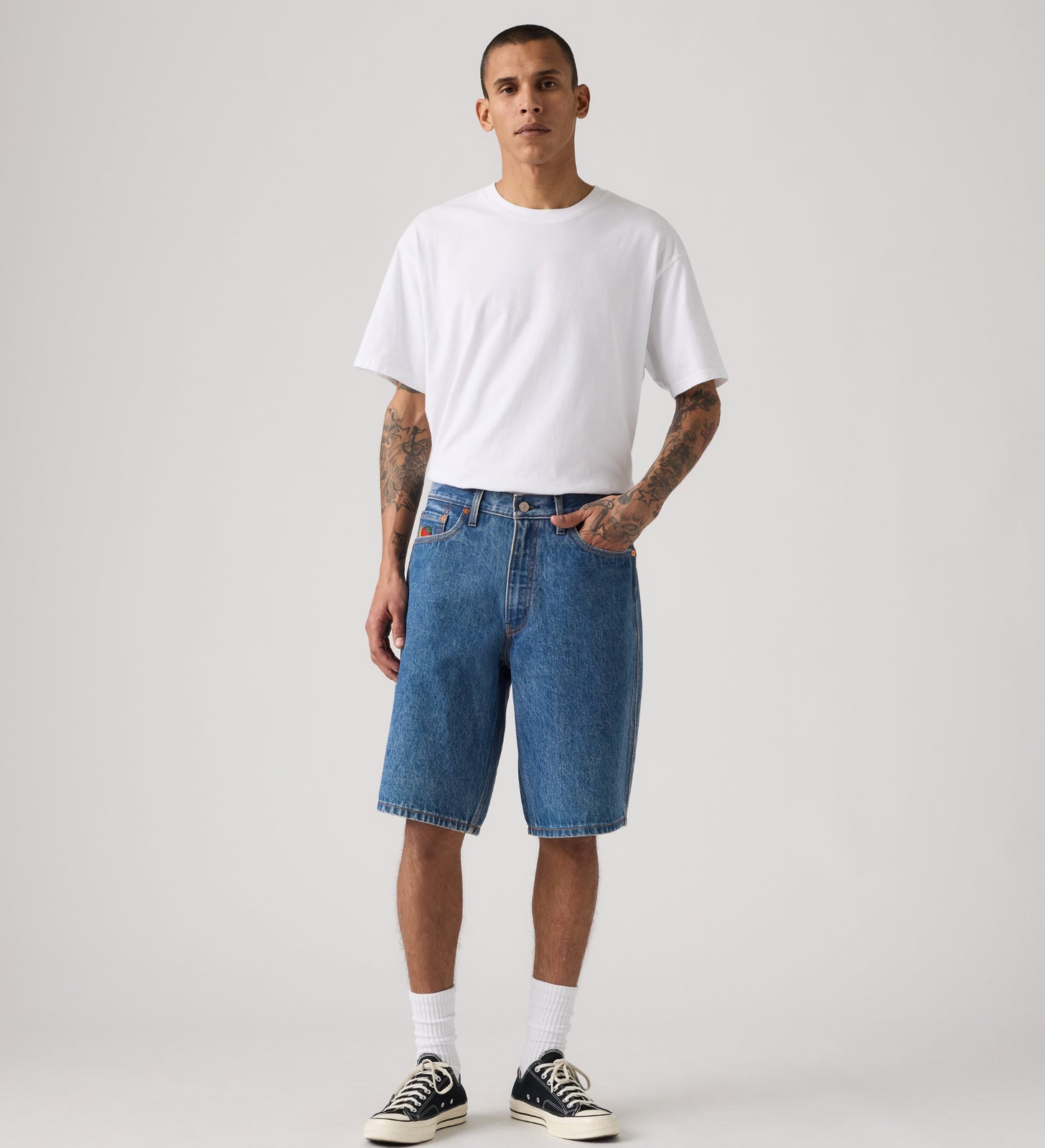 levi’s® x sky high farm goods 闊身工裝短褲 005S2000029- Blue – Levi's 香港