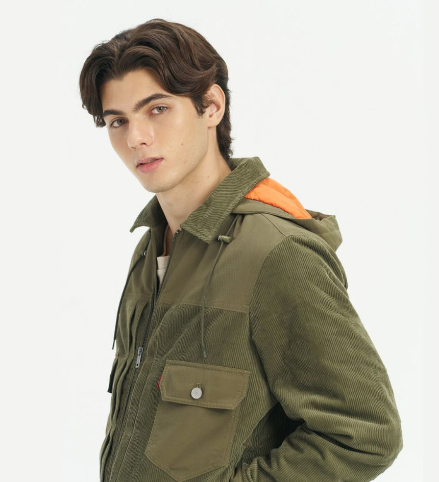 levi's® men's cotton jacket 004YS0001S- Green – Levi's Hong Kong