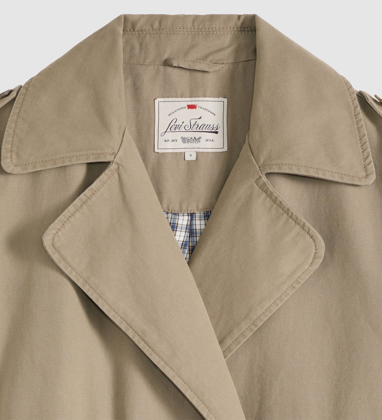 levi's® women's serena trench coat 006RW0004XXS- Brown – Levi's Hong Kong