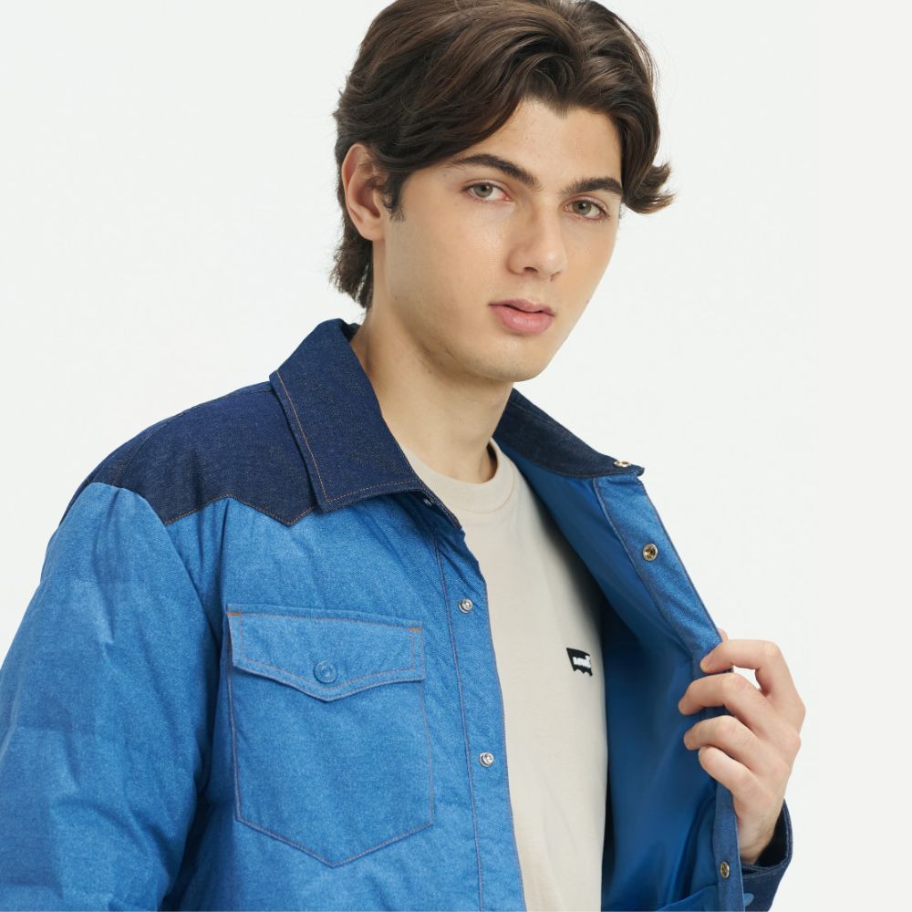 levi's® men's denim tech cotton jacket 004Z50000XS- Blue – Levi's Hong Kong