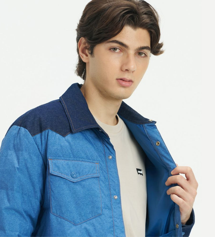 levi's® men's denim tech cotton jacket 004Z50000XS- Blue – Levi's Hong Kong