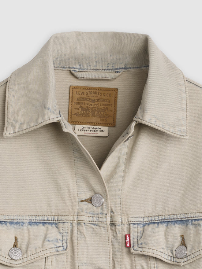 rosé's style levi's® women's loose crop trucker jacket 0089L0017XXS- New Hire Trucker - Light Wash  – Levi's Hong Kong