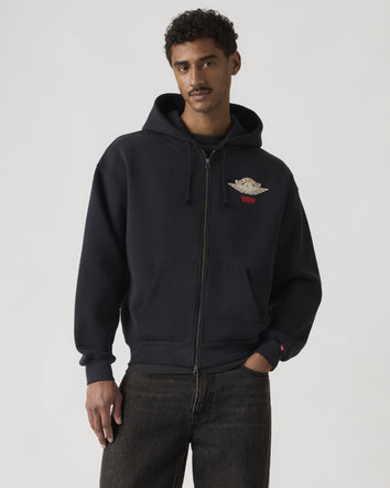 levi's® x jordan 全拉鏈連帽衫 008M60000S- Black  – Levi's 香港