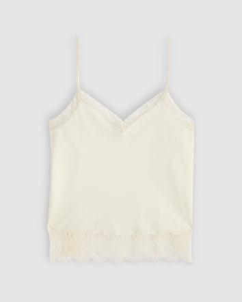 rosé朴彩英同款 lynn cami 蕾絲細肩帶上衣 | 女裝 00ATU0000XS- White  – Levi's 香港