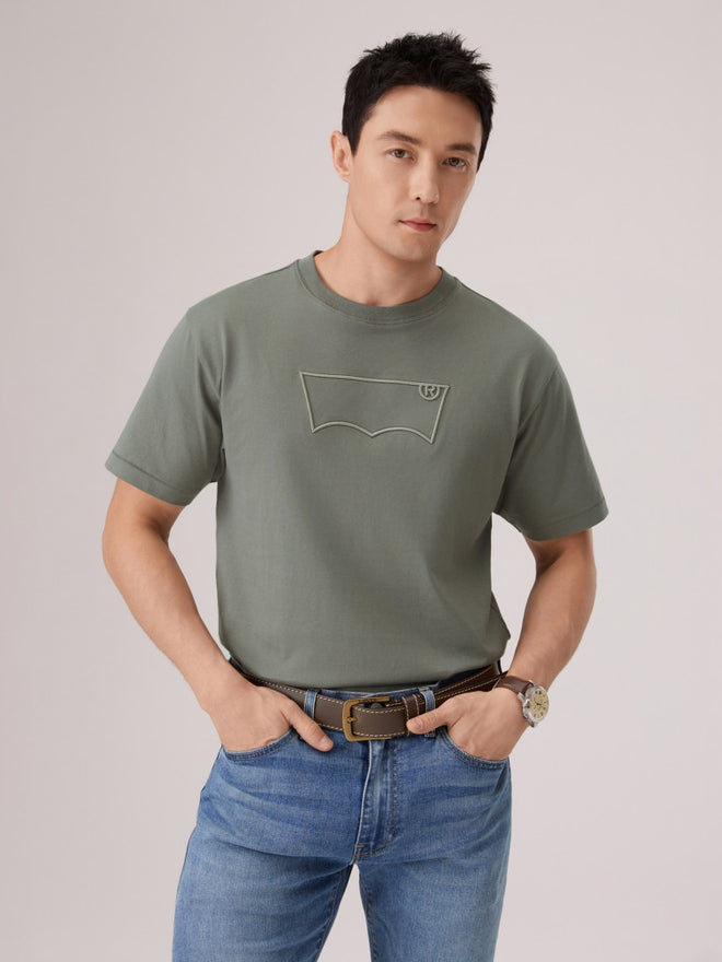  levi's® 短袖 batwing 刺繡 t恤 | 男裝 006PY0004S- Green  – Levi's 香港