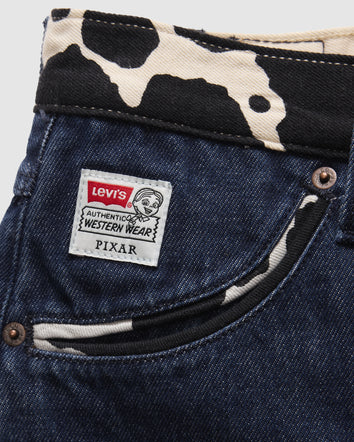 levi's® x toy story 女士肋骨喇叭牛仔褲 | 女裝 0034I00002432 Dark Indigo  – Levi's 香港