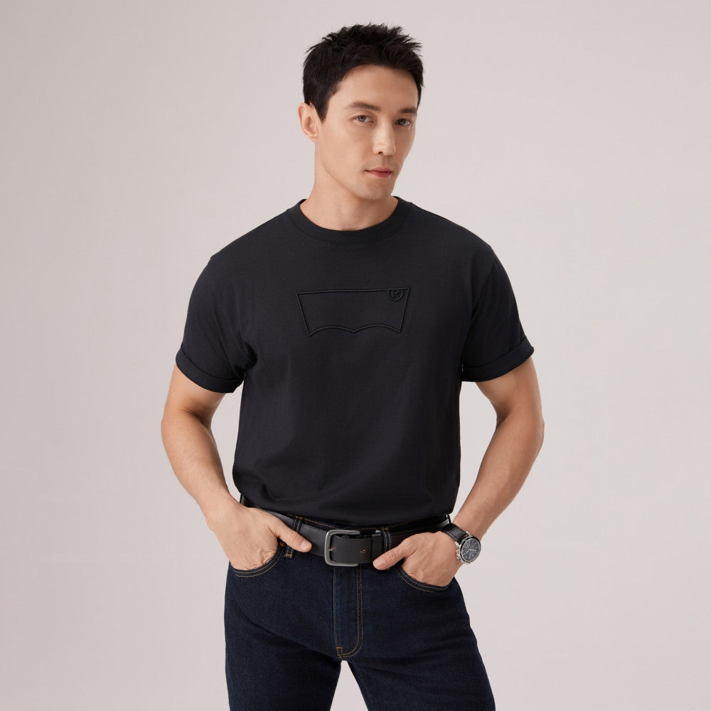 levi's® short sleeve embroidered batwing regular tee 006PY0002S- Black – Levi's Hong Kong