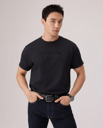 levi's® short sleeve embroidered batwing regular tee 006PY0002S- Black  – Levi's Hong Kong