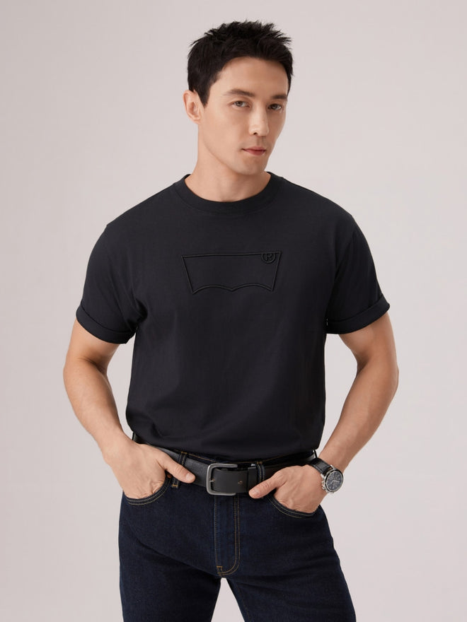  levi's® 短袖 batwing 刺繡 t恤 | 男裝 006PY0002S- Black  – Levi's 香港