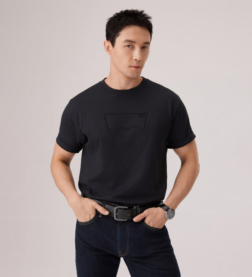 levi's® 短袖 batwing 刺繡 t恤 | 男裝 006PY0002S- Black – Levi's 香港