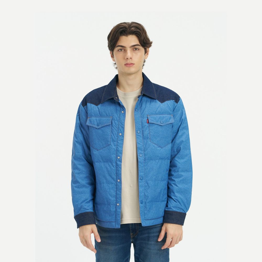 levi's® men's denim tech cotton jacket 004Z50000XS- Blue – Levi's Hong Kong