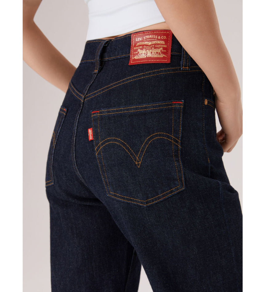 levi's® ribcage 高腰直筒牛仔褲 | 女裝 7907800662530 Indigo – Levi's 香港