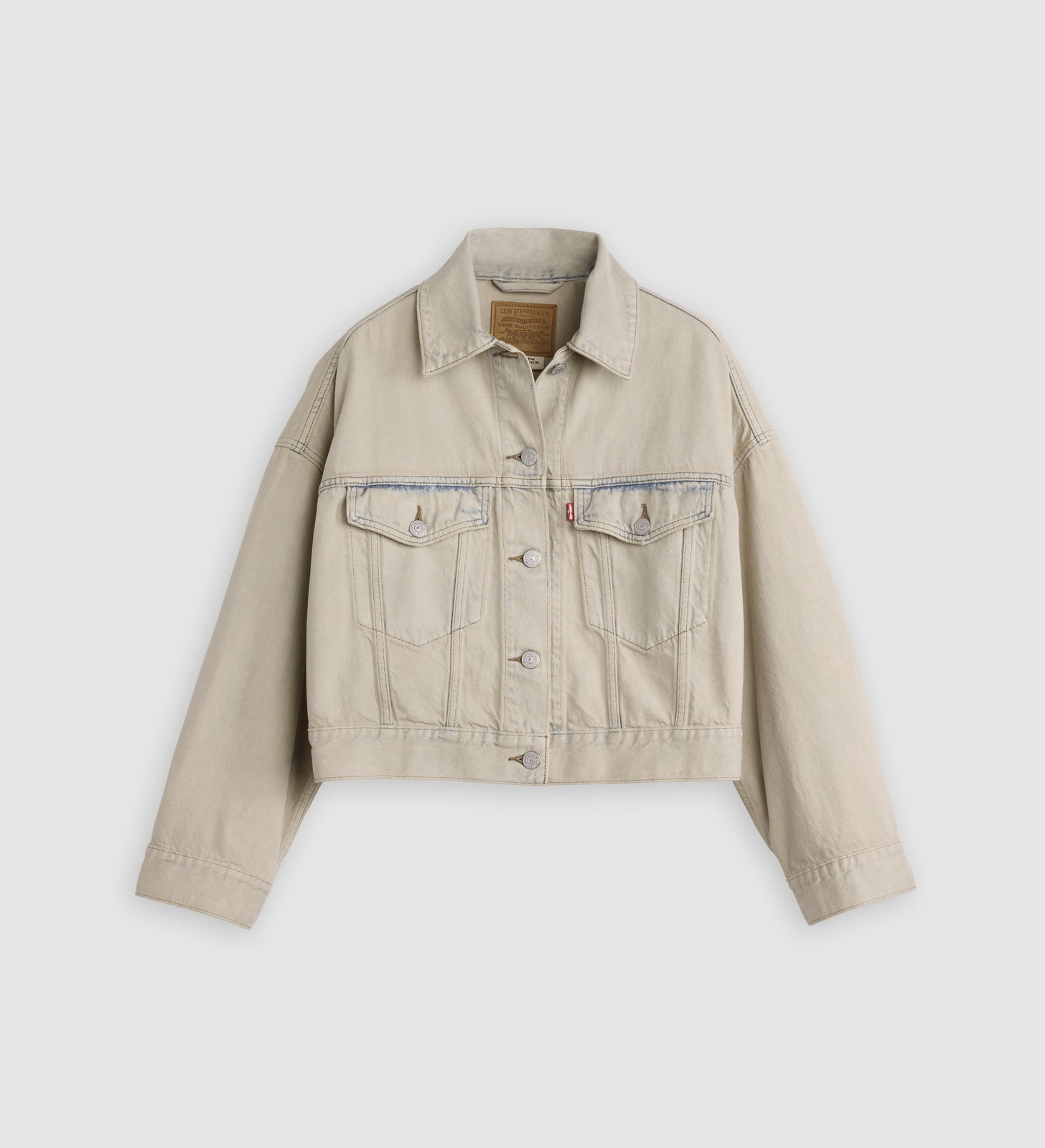 rosé朴彩英同款 levi's® 寬鬆短版 trucker 外套 | 女裝 0089L0017XXS- New Hire Trucker - Light Wash – Levi's 香港