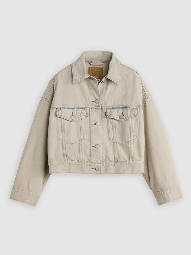 rosé's style levi's® women's loose crop trucker jacket 0089L0017XXS- New Hire Trucker - Light Wash  – Levi's Hong Kong