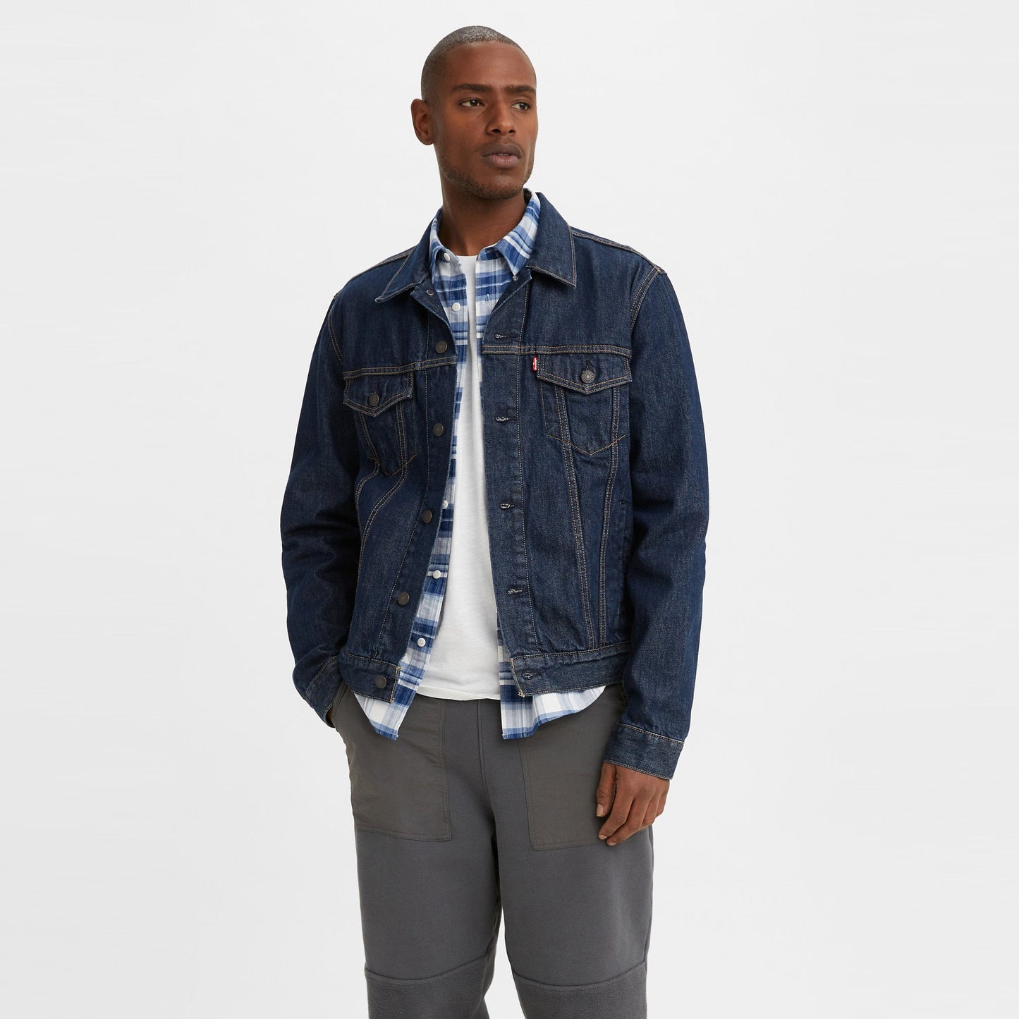 Levi's® 男士 Type III 經典修身版型牛仔褸 牛仔外套