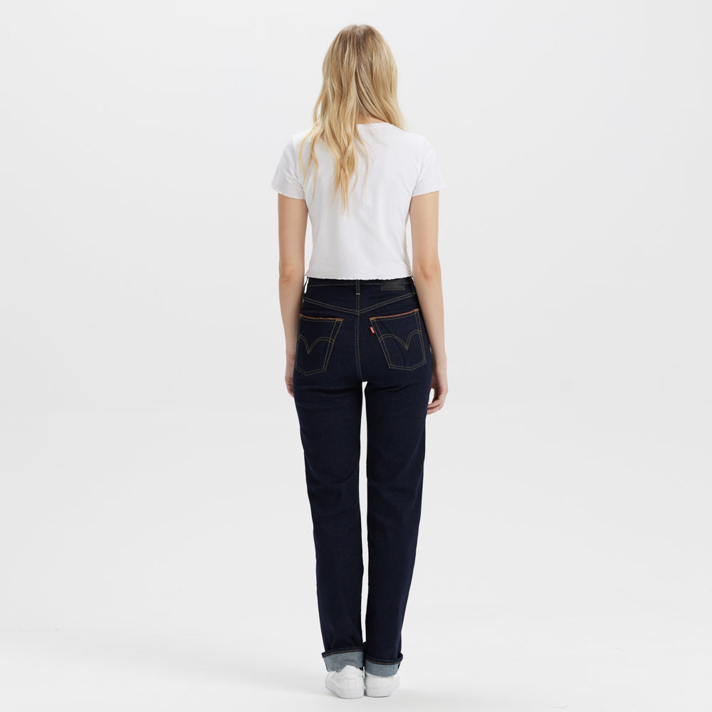 levi's® 超高腰喇叭牛仔褲|女裝 7907800422430 Dark Blue – Levi's 香港