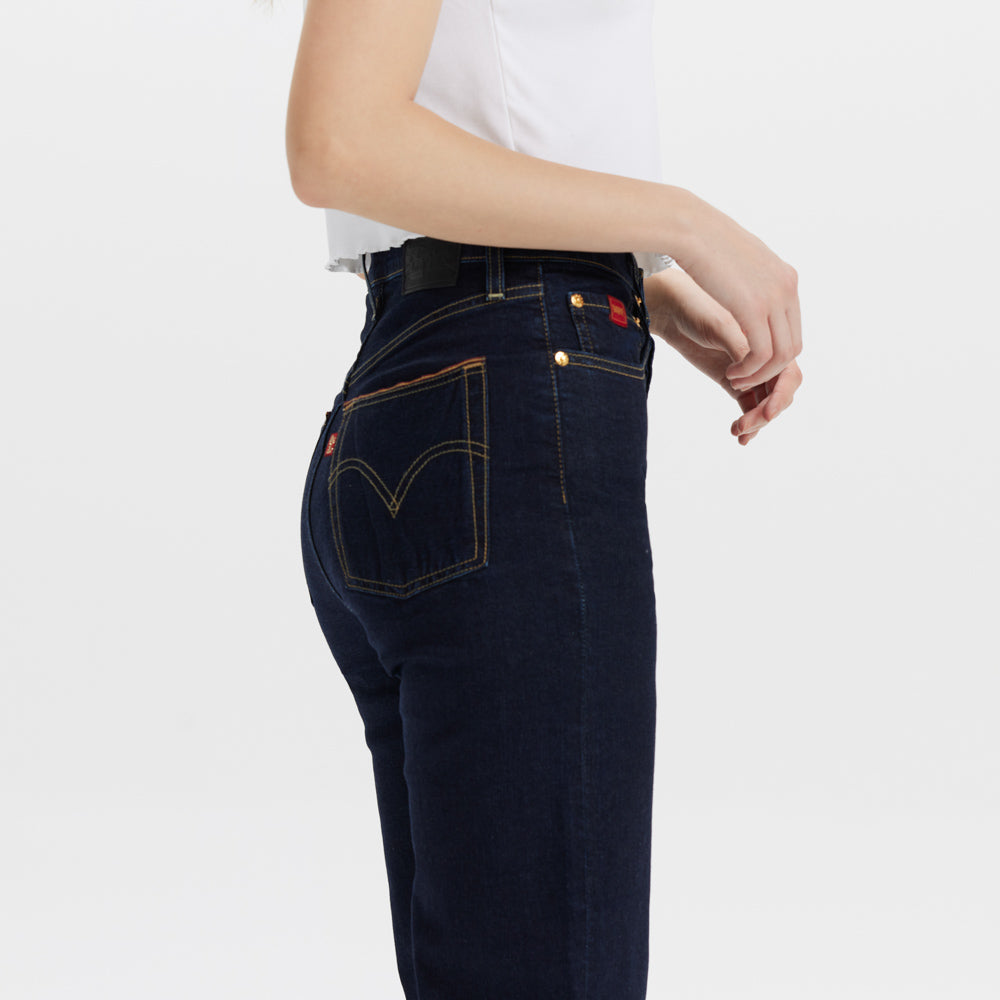 levi's® 超高腰喇叭牛仔褲|女裝 7907800422430 Dark Blue – Levi's 香港
