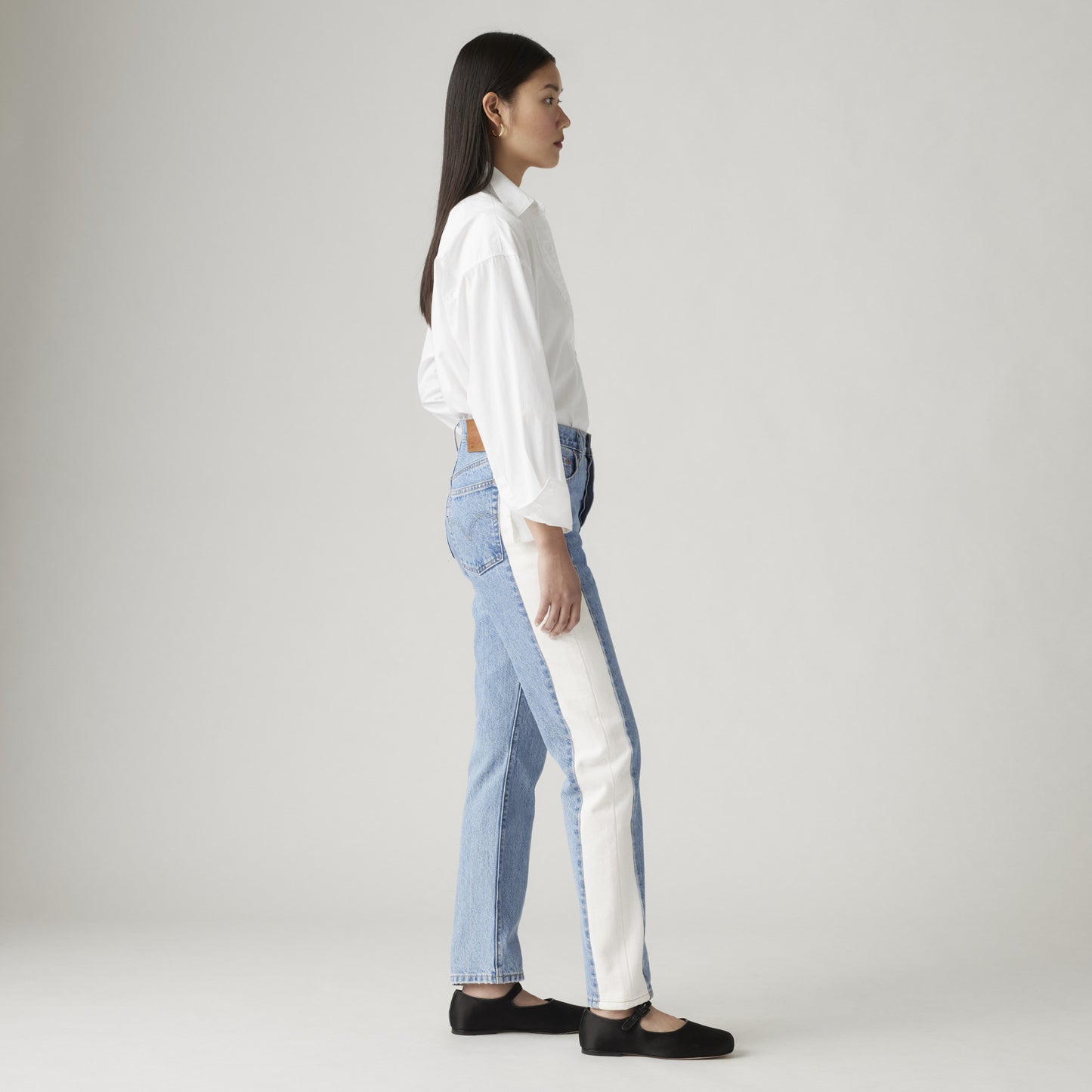 Levi's® For Paris 女士拼色501®經典直腳牛仔褲