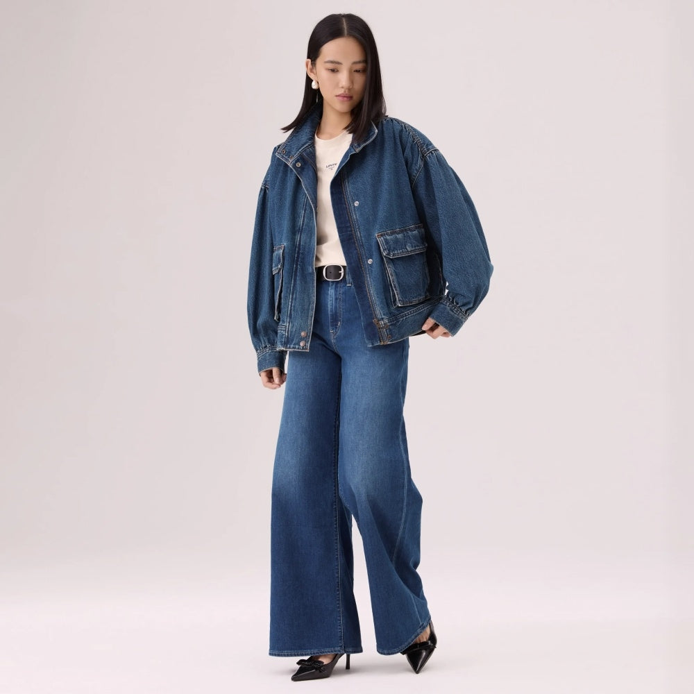  Levi's® 728™ 高腰超寬腿牛仔褲 | 女裝