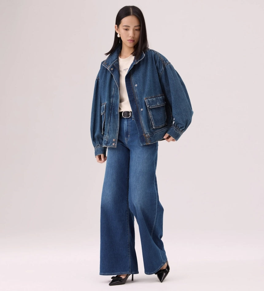  levi's® 728™ 高腰超寬腿牛仔褲 | 女裝 0039B00242430 Indigo – Levi's 香港