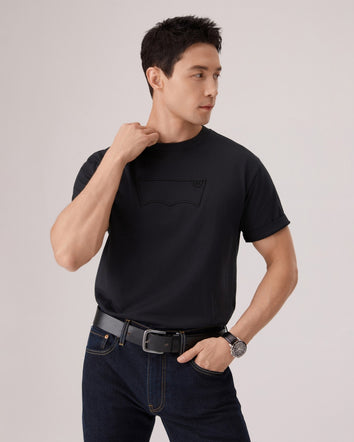 levi's® short sleeve embroidered batwing regular tee 006PY0002S- Black  – Levi's Hong Kong