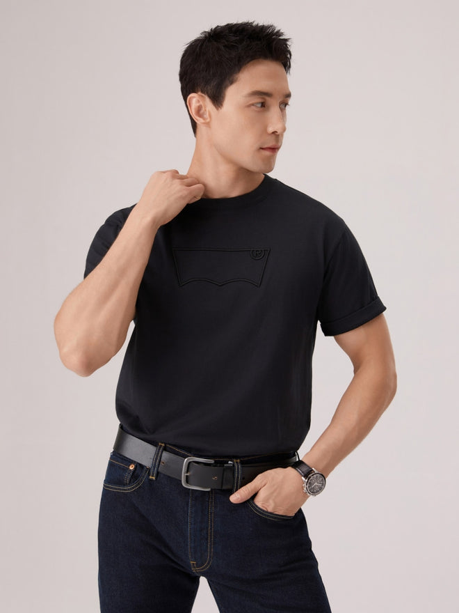  levi's® 短袖 batwing 刺繡 t恤 | 男裝 006PY0002S- Black  – Levi's 香港