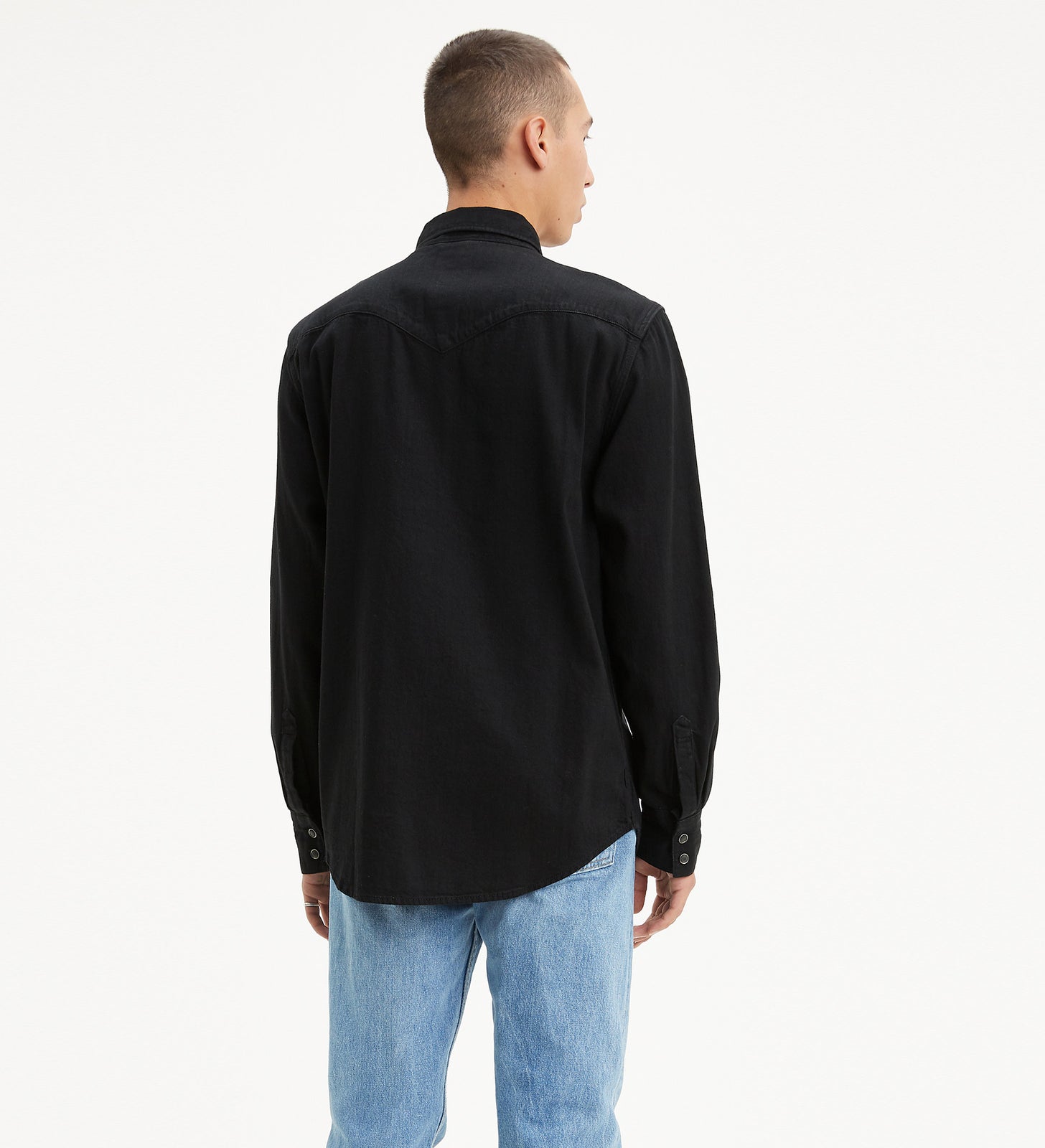 levi's® 西式牛仔恤衫| 男裝 857440002XS- Marble Black Denim Rinse – Levi's 香港
