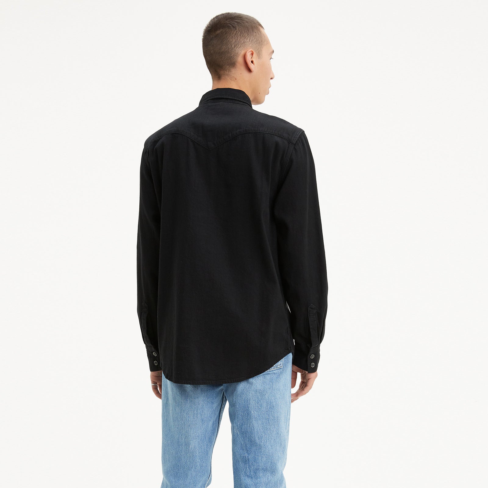 levi's® 西式牛仔恤衫| 男裝 857440002XS- Marble Black Denim Rinse – Levi's 香港