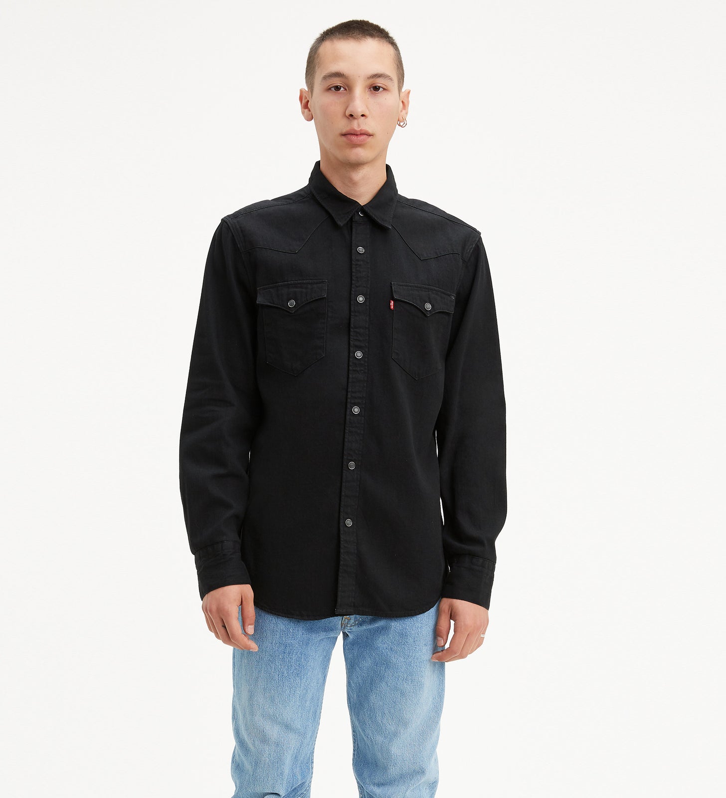 levi's® 西式牛仔恤衫| 男裝 857440002XS- Marble Black Denim Rinse – Levi's 香港