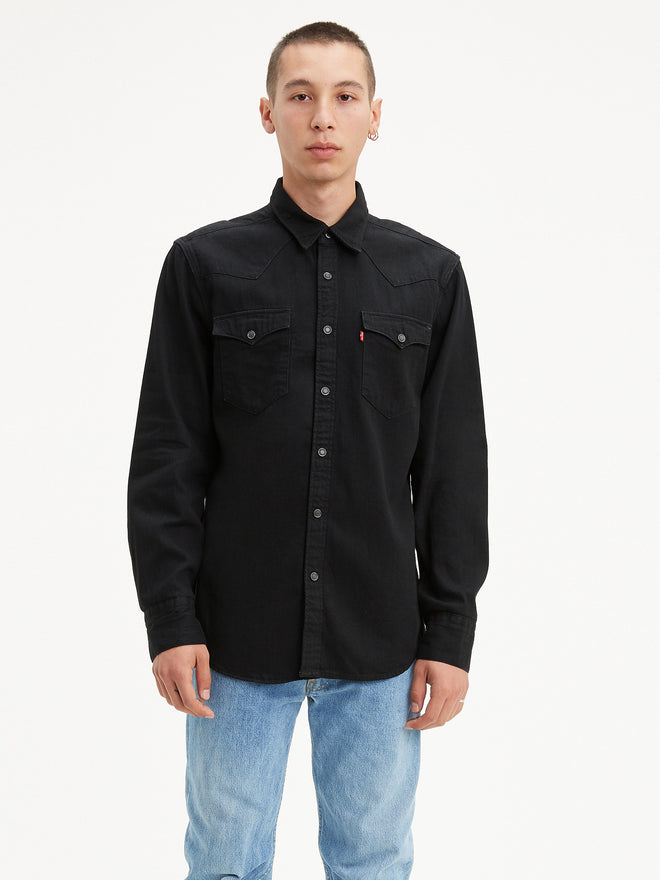 levi's® 西式牛仔恤衫| 男裝 857440002XS- Marble Black Denim Rinse  – Levi's 香港