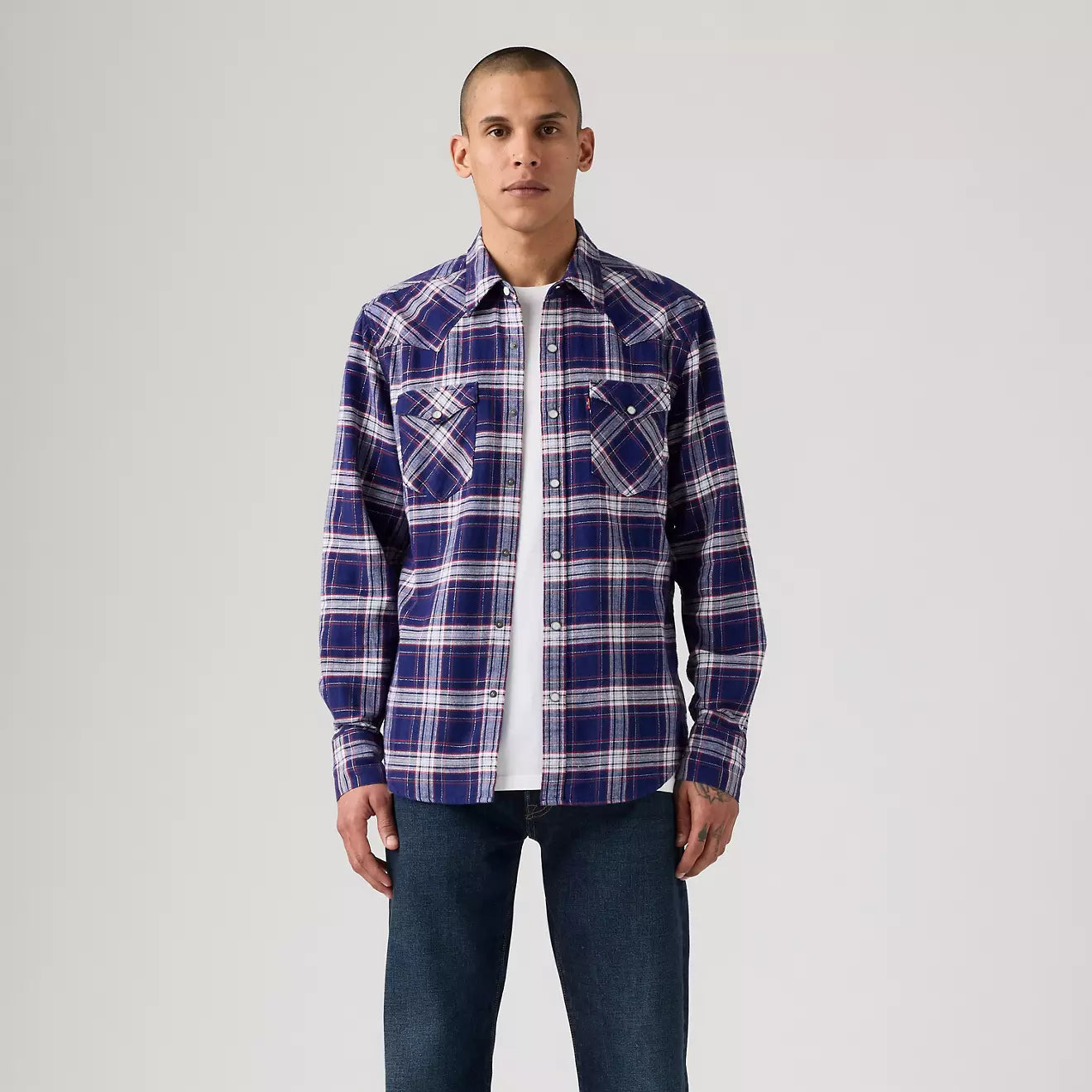 levi's® men's barstow standard fit western shirt 857440107S- Multicolor – Levi's Hong Kong