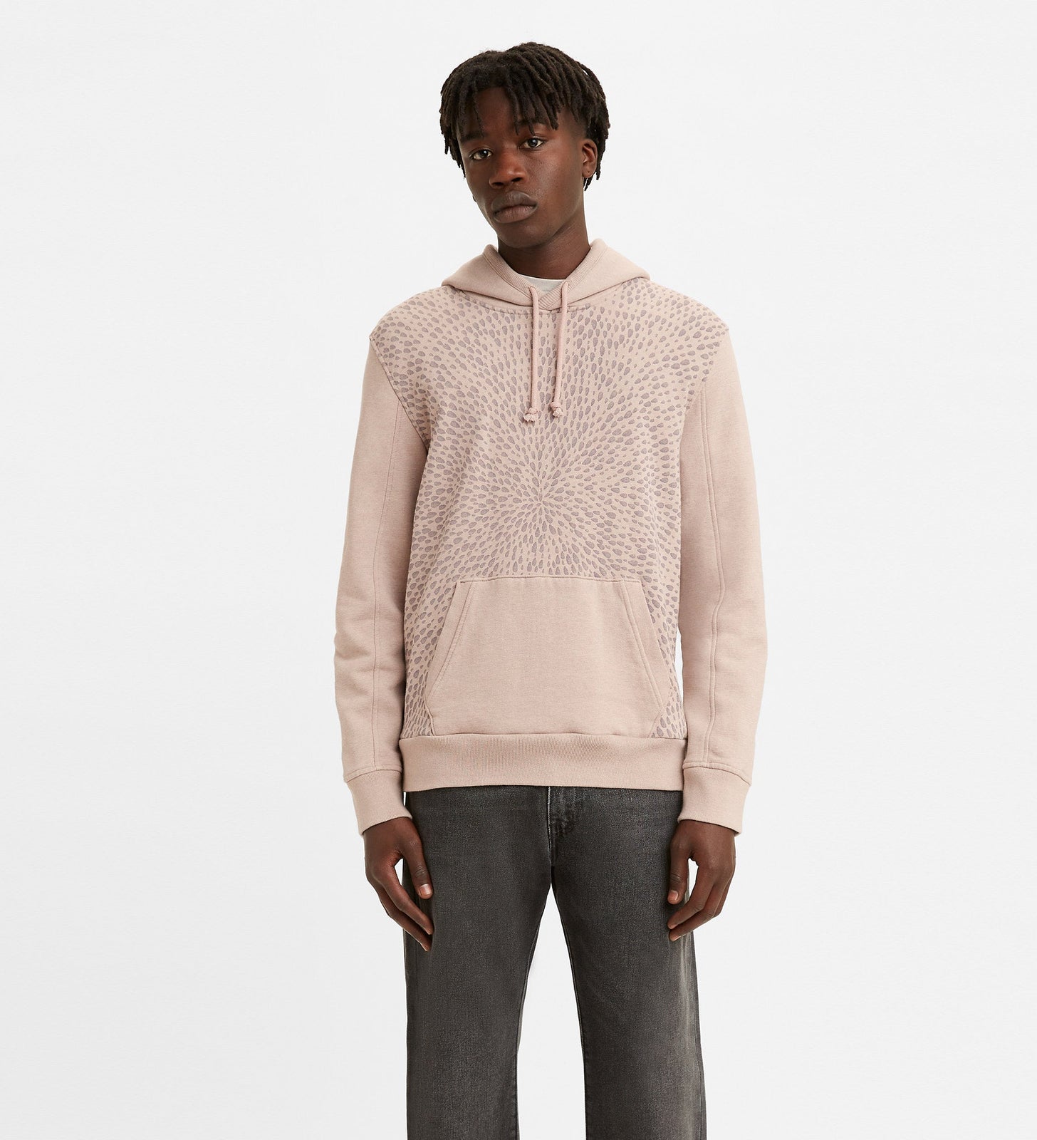 levi's® wellthread® 永續時裝系列男士連帽衛衣 861420007M- Faded Flora Pink – Levi's 香港