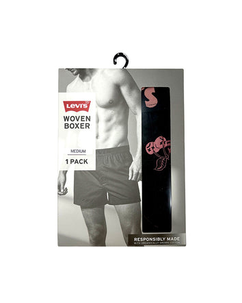 levi's® men's woven emmet yarn dye plaid boxers 876200069S- Jet Black - Black  – Levi's Hong Kong