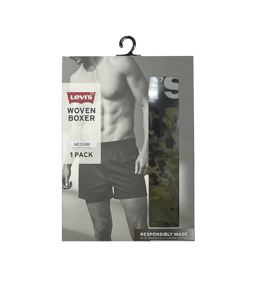 levi's® men's woven emmet yarn dye plaid boxers 876200075S- Charcoal Heather / Riffle Green - Green – Levi's Hong Kong