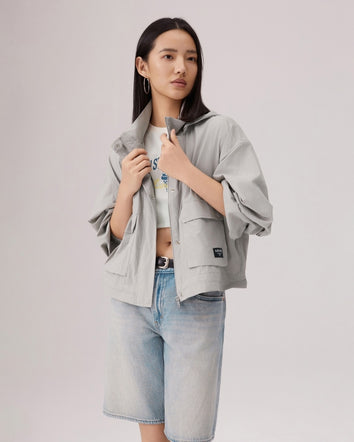  levi's® anti-uv 連帽外套 | 女裝 006OK0002XS- Grey  – Levi's 香港