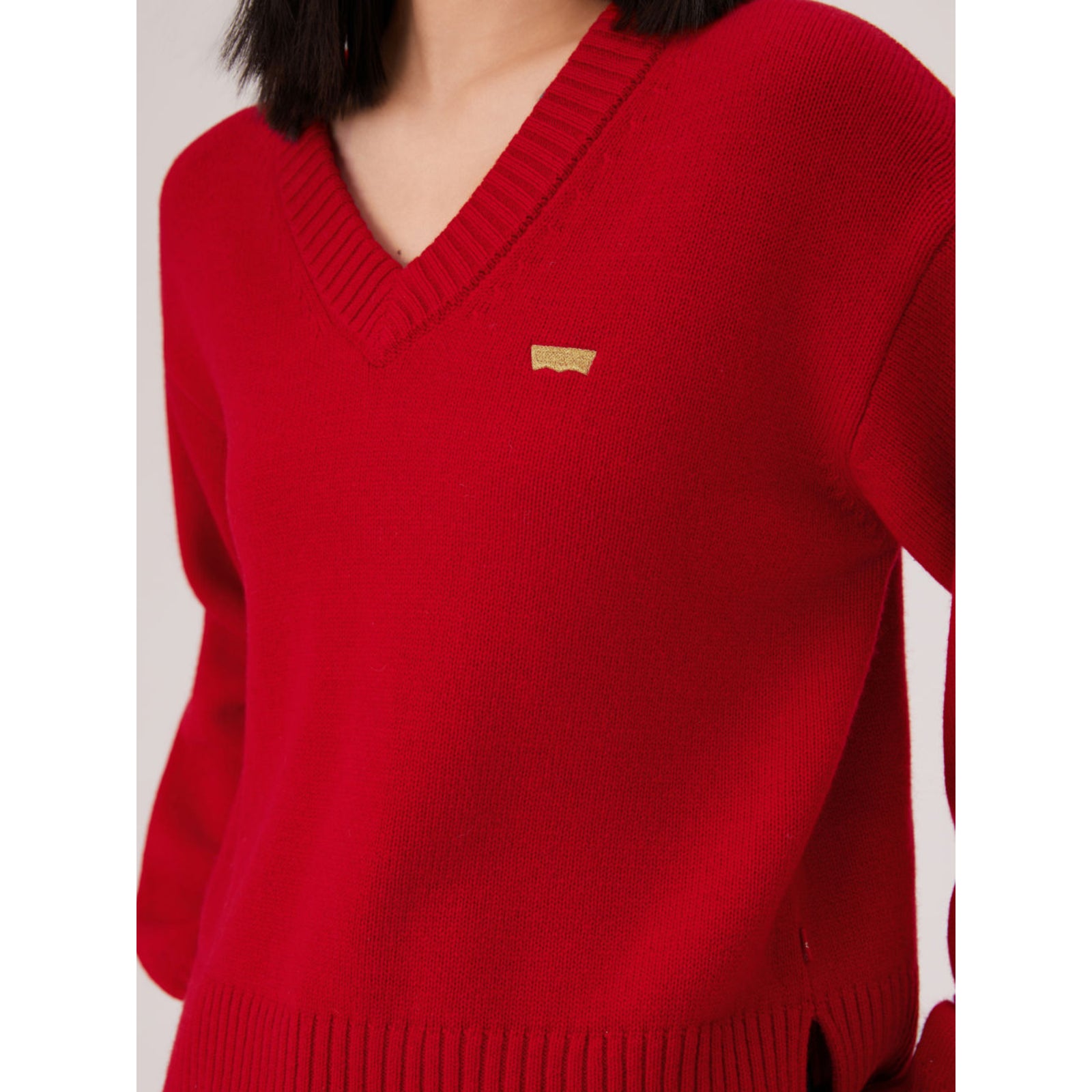 levi's® women's cny v-neck sweater 006Q50001XS- Red – Levi's Hong Kong