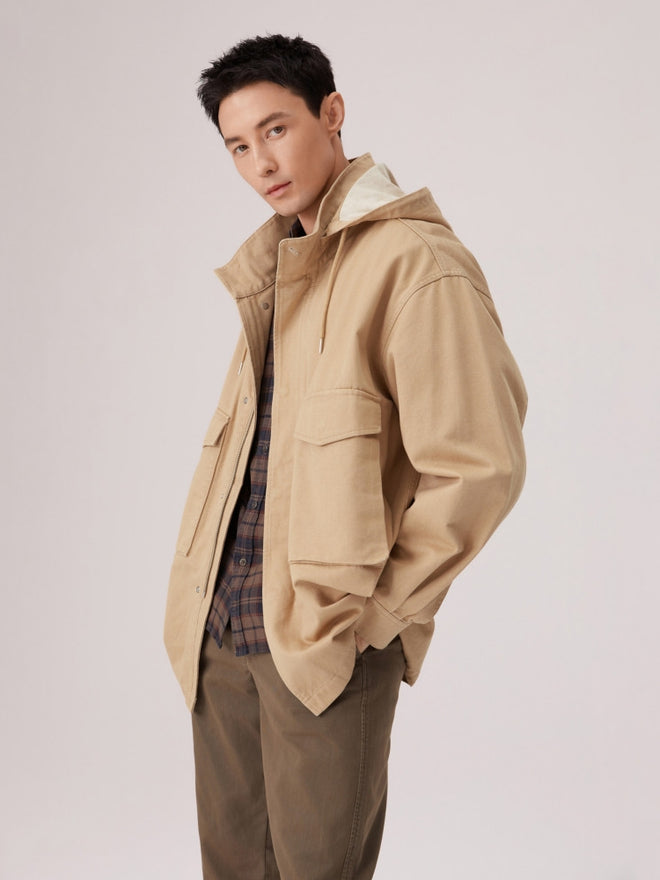  levi's® 連帽工裝外套 | 男裝   006NR0000S- Beige  – Levi's 香港