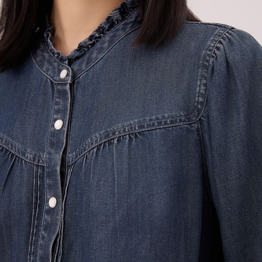 levi's® indigo tencel western shirt 006QH0001XS- Dark Wash – Levi's Hong Kong