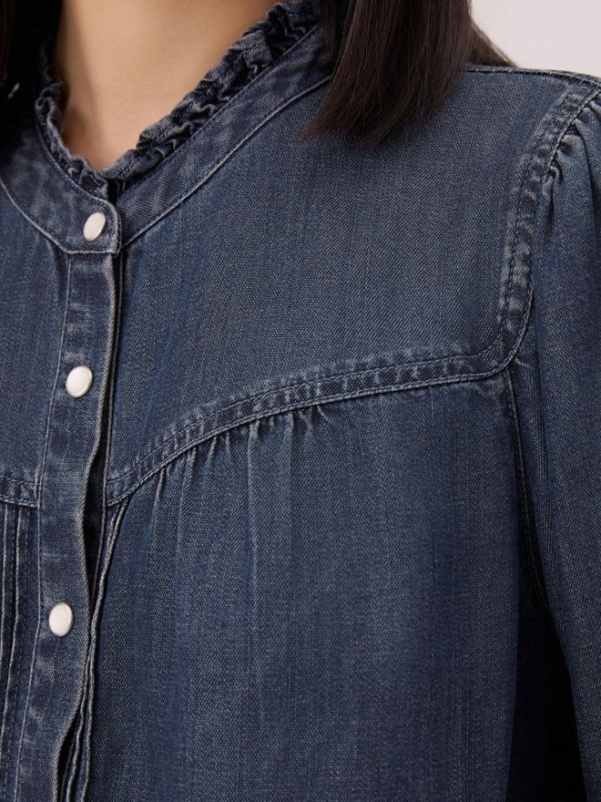 levi's® indigo tencel western shirt 006QH0001XS- Dark Wash  – Levi's Hong Kong